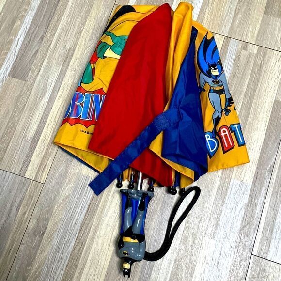 Batman and Robin DC Comics vintage 90s umbrella kids 90s nostalgia displays - Picture 3 of 12